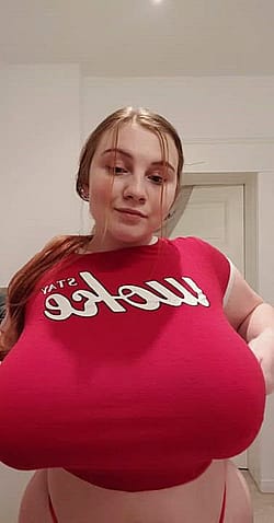 What About A Titfuck With My Massive Boobs As Christmas Present? ?'