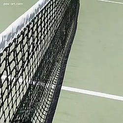 Sneakily Peeing On Tennis Court ?'