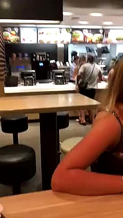 Fucking At McDonald’s Counter While Ordering'