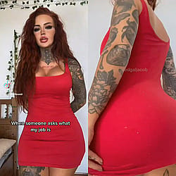 TattooedGalJacob / CharlieE Red Dress TikTok Vs Reddit ? ??'