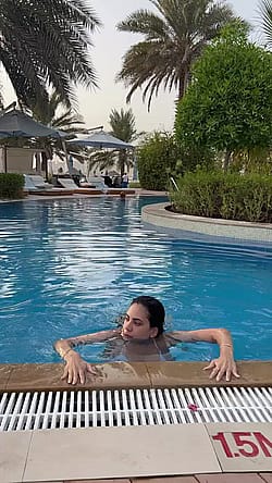 Getting Out Of The Pool With Massive Tits Is Always Sexy'