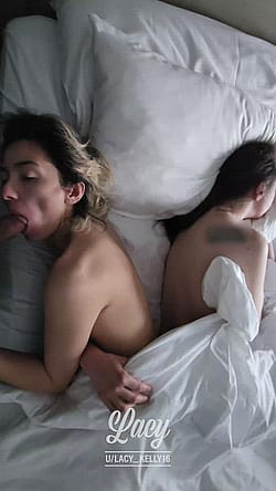 Blowing Him In The Morning After Our 3 Sum While Shes Asleep [gif]'