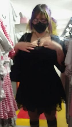 Just Casually Flashing My Tits In The Store Dont Mind Me'