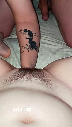 He Gusting My Wet Hairy Pussy So Good ?'