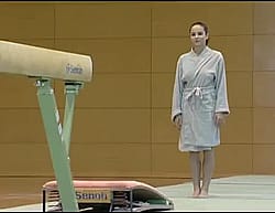 Corina Ungureanu Topless Gymnastics 2002'