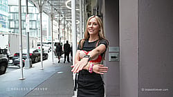 Shan Pole Dancing In The City Full 27min Can Be Seen On BralessForever!'