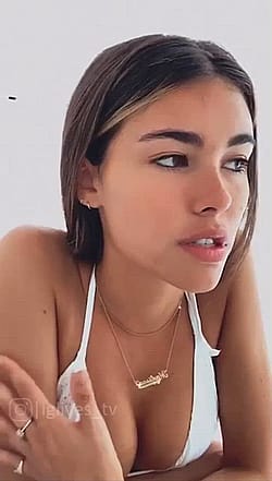 Madison Beer In Tight Bikini On IG Live'