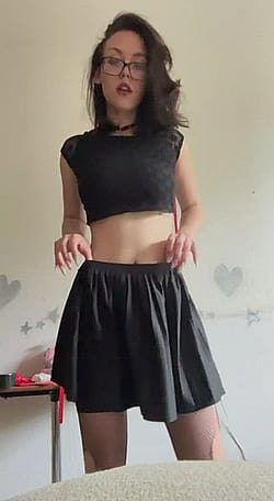 Slender Gothic Slut With Big Tits'