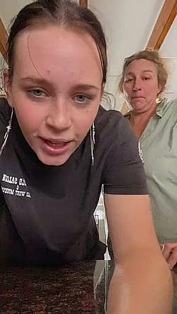 TikTok Mom Flashes (look At Table Reflection)'