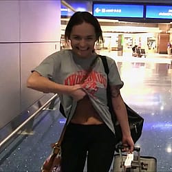 Cute And Shy Girl Flashing In Public'