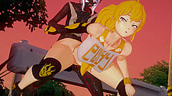 Yang, using the team's new jogging route, was surprised to run into the new Grimm earlier than what the others said, especially this one so short, but it's still Yang like she's in heat.'