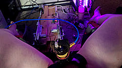 My diy fuck machine and milkers, getting sucked and fucked at the same time.'