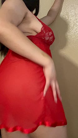 in my red dress for you'