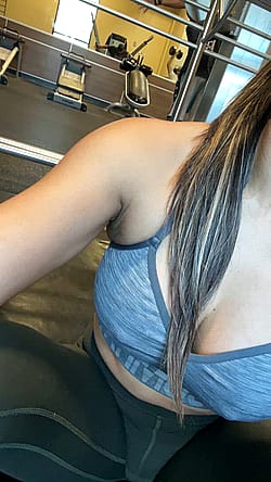 I love flashing my hard nips at the gym.'