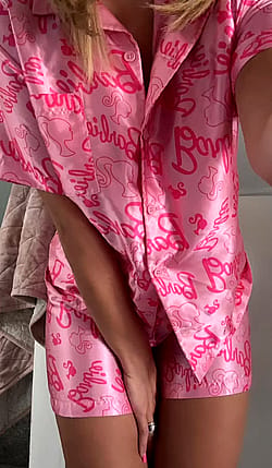 Do you like whats under my Barbie Pjs?'