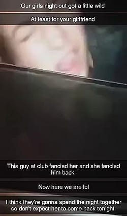 Your gf hooks up with a stranger while on her girl's night out'