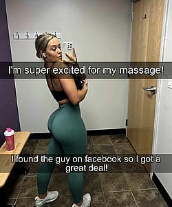 Your wife got a message from an aspiring massage therapist'