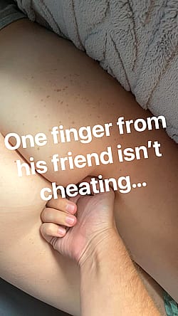 One finger won’t hurt right?'