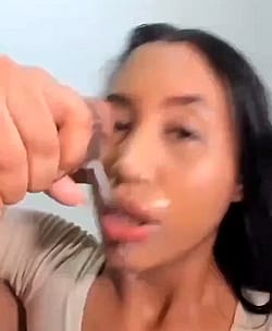 I don’t know who she is but she knows how to take a facial!'