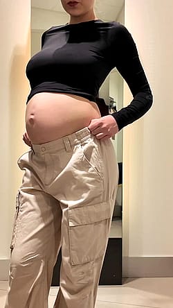 Would you fuck preggo in the fitting room'