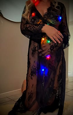 Did you order a lace wrapped milf for Christmas?'