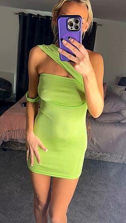 Hubby wants to know if you’d fuck me in this dress'