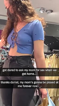 Convinced mom to fuck'