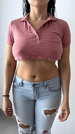 Daddy taught me how to show my titties without using my hands!'