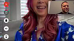 FaceTimed hubby just as the fun was starting'