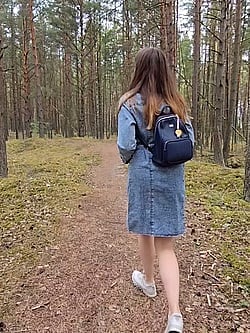 Caught Flashing Outdoors: Reward of Blowjob'