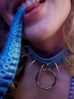 Blondie Teases You with Her Tongue in ASMR Video'