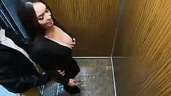 Babe with Big Ass and Big Dick Gets Caught in Elevator'