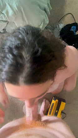 Blowjob with Cum - Brunette Deepthroat'