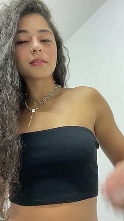 Wanna Try Something New? Brunette with Cute Boobs and Cum'