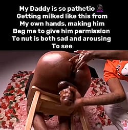 Daddy's So Pathetic: Getting Milked Like This From Him'
