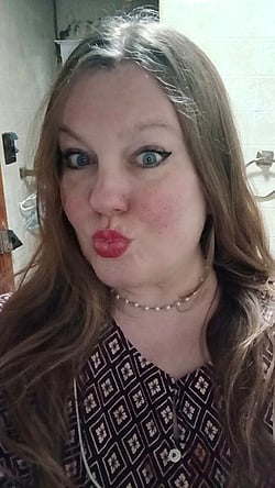 Chubby Chick with Natural Tits: Am I too big for this place?'