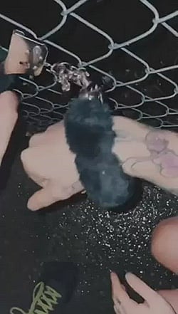 Pissed off tattooed guy humiliates himself in public'