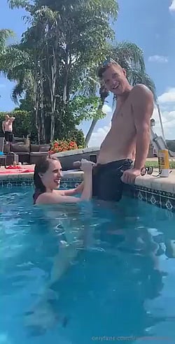 Pool Fun: Big Dick, Blowjob, Cock, Cute, Masturbating'