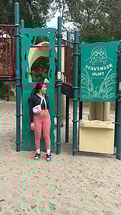 Asian Flashing Boobs at Park'