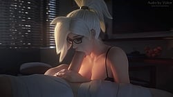 Mercy Gives a Rough Blowjob to Her DPS'