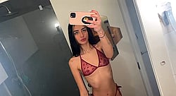 Brunette OC OnlyFans Teen Shares Her Christmas Gifts'