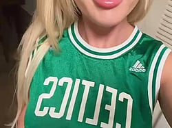 Cute Little Weakness: Blonde Teen in Green Jersey'