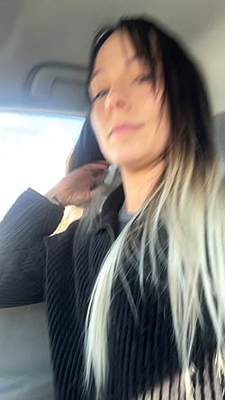 Utah County MILF Flashes Tits in Car'