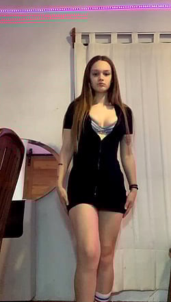 Am I too young for you? Big tits and a short skirt'