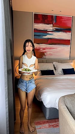 I'm the type of girl who keeps my man's stomach full and his balls empty'