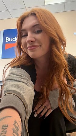 Redhead Tease: 'Going Commando' in Public'