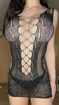 Real Slutty Blonde Masturbating in Homemade Cute Stockings'