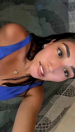 Ready to get your pussy licked, Argentina? Amateur girl with big tits and ass showing off her readiness.'