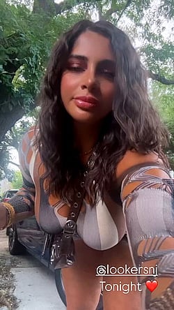 Big Tits, Huge Ass: Latina Lipstick in the Car Park'