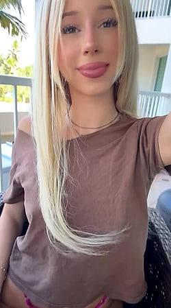 Blondie's Balcony Babe: Letting Them Out'